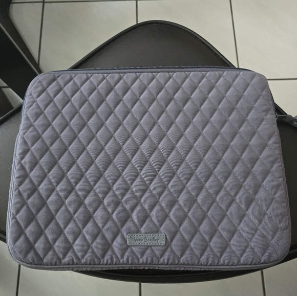 Vera Bradley Gray Lap Top Bag - Picture 1 of 5